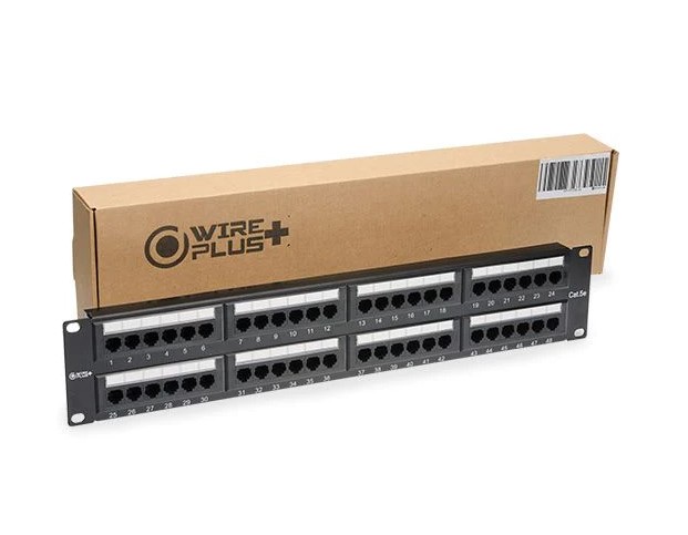 PATCH PANEL WIREPLUS+ 48 PUERTOS CAT5E